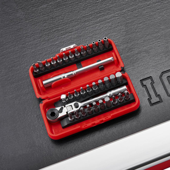 Icon 58074/RXFT-35 Locking Flex Head Ratchet and Bit Set, 35-Piece ...