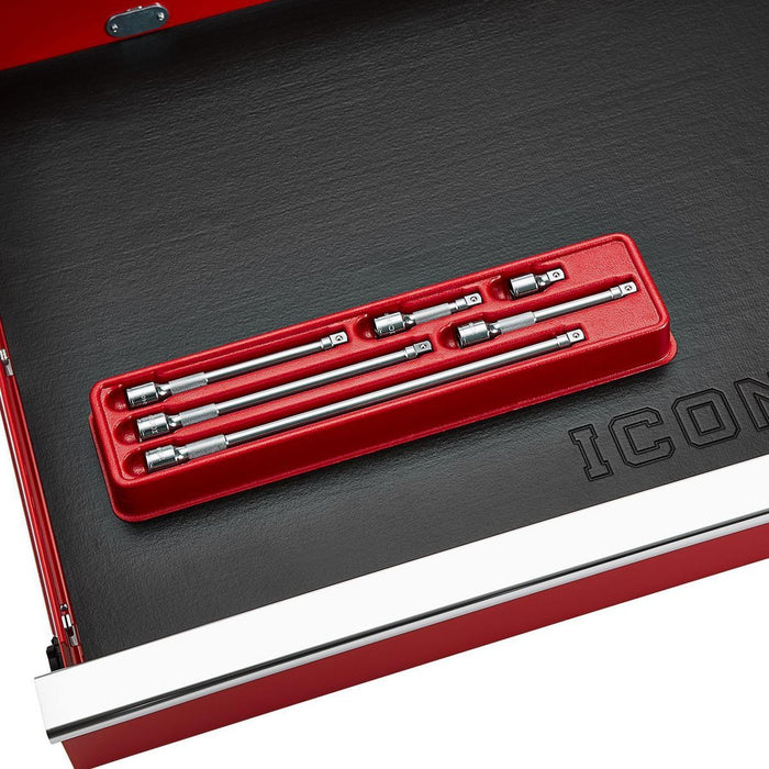 Icon 58274/E2T-6 3/8 in. Drive Professional Socket Extension Set, 6 Piece - KVM Tools Inc.KVHF58274