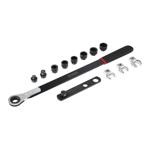 Icon 58396/MT13-1 Extended-Reach Ratcheting Serpentine Belt Tool Kit - KVM Tools Inc.KVHF58396