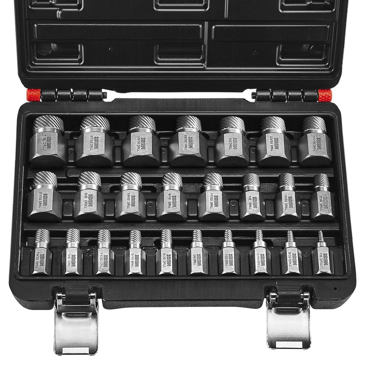 Icon 58699 Multi-Spline Screw Extractor Set, 25-Piece — KVM Tools Inc.
