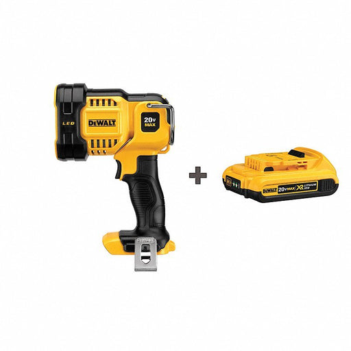 DeWalt DCL043/DCB203 Cordless Spotlight, 1000/90 lm, LED - KVM Tools Inc.KV58JM07