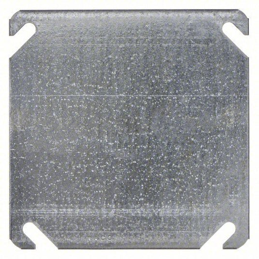 Raco 752 Electrical Box Cover, Square, 2 Gang, Galvanized Zinc, Blank Cover, 1/8 in D, 4-1/8 in W, 4-1/8 in L PK50 - KVM Tools Inc.KV5A053