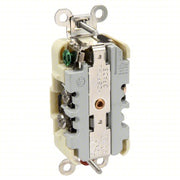 Hubbell HBL8200I Receptacle Duplex, 5-15R, 15 A, 125V AC, Ivory, 2 Poles, Hospital Grade Fed. Spec., Screw Terminals - KVM Tools Inc.KV5A078