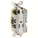 Hubbell HBL8200I Receptacle Duplex, 5-15R, 15 A, 125V AC, Ivory, 2 Poles, Hospital Grade Fed. Spec., Screw Terminals - KVM Tools Inc.KV5A078