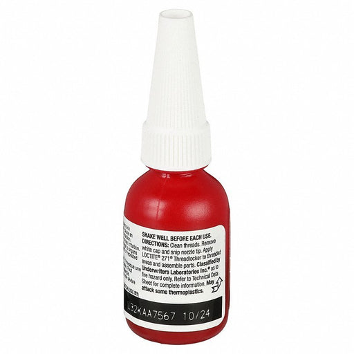 Loctite 135380 Threadlocker 271, 10mL Bottle, Red - KVM Tools Inc.KV5A230
