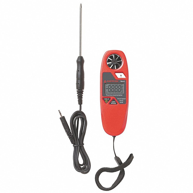 Amprobe TMA5 Anemometer with Humidity, 60 to 3937 fpm - KVM Tools Inc.