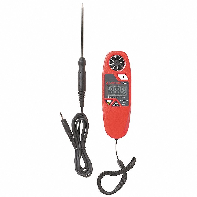 Amprobe TMA5 Anemometer with Humidity, 60 to 3937 fpm - KVM Tools Inc.