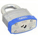 Abus 41/50 KD Keyed Padlock, Open, Square Recycled Steel Body, Hardened Steel Shackle, 15/16 in W - KVM Tools Inc.KV5JKR4