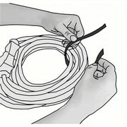 Velcro 189590 Hook-and-Loop Cable Tie Roll 75 ft Lg, 1 in Wd, 29 lb Tensile Strength, Black - KVM Tools Inc.KV5JLE8