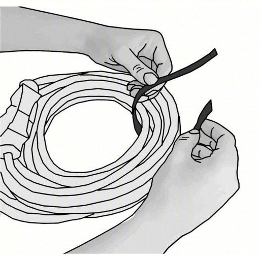 Velcro 189590 Hook-and-Loop Cable Tie Roll 75 ft Lg, 1 in Wd, 29 lb Tensile Strength, Black - KVM Tools Inc.KV5JLE8