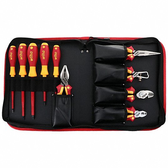 Wiha 32891 Insulated Tool Set, 10 pc. - KVM Tools Inc.KV5LX08