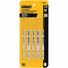 Dewalt DW3770-5 3" 14 TPI T-Shank Metal Cutting Cobalt Steel Jig Saw Blade PK5 - KVM Tools Inc.KV5NF70