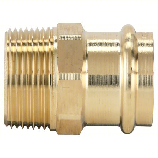 Viega 79285 Adapter Bronze, Press-Fit x MNPT, 2 in Copper Tube Size, 1 1/2 in Pipe Size - KVM Tools Inc.KV5UMD1