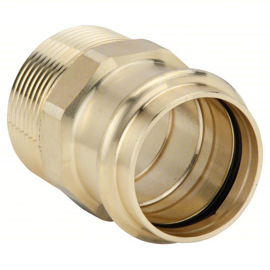Viega 79285 Adapter Bronze, Press-Fit x MNPT, 2 in Copper Tube Size, 1 1/2 in Pipe Size - KVM Tools Inc.KV5UMD1