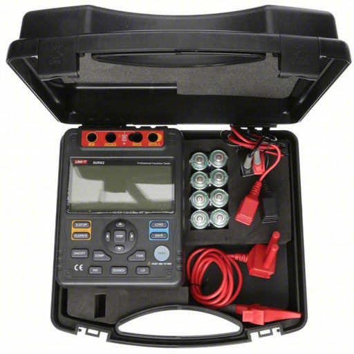 UNI-T KV5URG2 Megohmmeter 0.1 megaohm to 10 gigohm, CAT II 1000V/CAT III 600V, Digital, LCD - KVM Tools Inc.KV5URG2