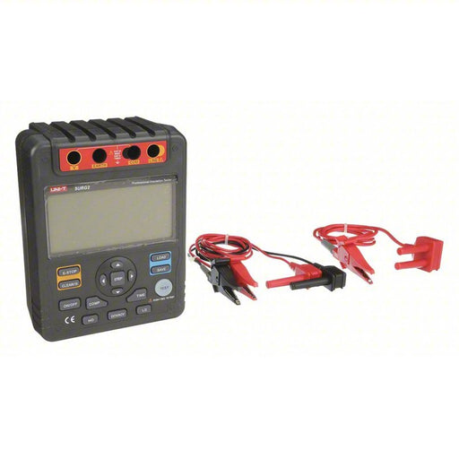 UNI-T KV5URG2 Megohmmeter 0.1 megaohm to 10 gigohm, CAT II 1000V/CAT III 600V, Digital, LCD - KVM Tools Inc.KV5URG2