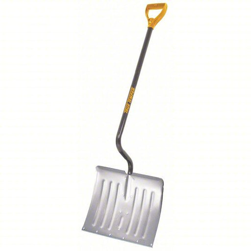 True 1638900 Snow Shovel 18 in Blade Wd, Steel, 39 in Handle Lg, D-Grip, 14 1/2 in Blade Ht - KVM Tools Inc.KV5W938