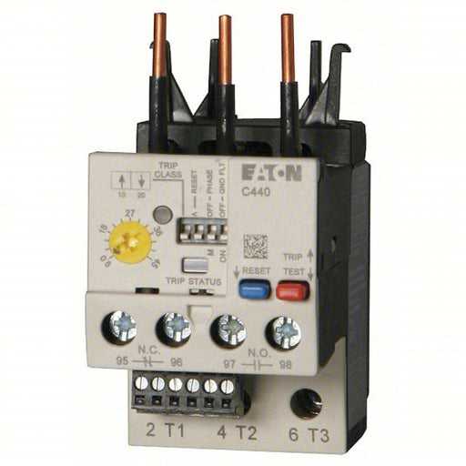 Eaton XTOE005CCS Overload Relay Electronic Protection, 3 Poles, 1 A-5 A, 1NO/1NC, Phase Loss Sensitivity - KVM Tools Inc.KV5XHK3
