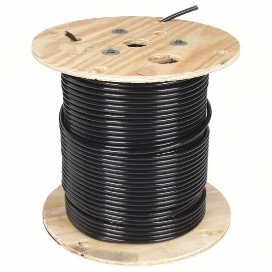 Southwire 20502101 Building Wire, THHN, 2 AWG, 500 ft, Black, Nylon Jacket, PVC Insulation - KVM Tools Inc.KV5ZG89