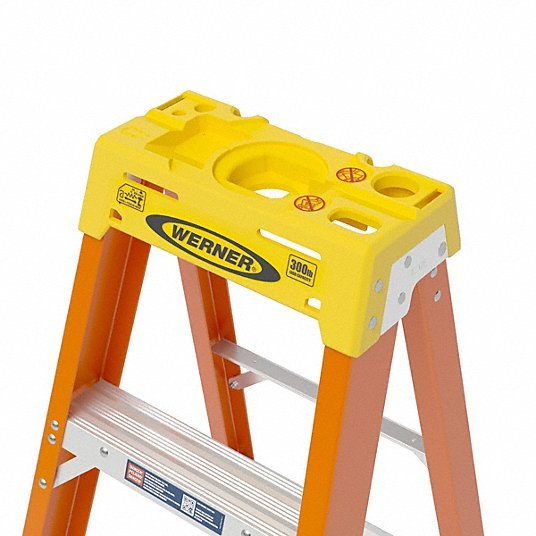 Werner 6208 8 ft Fiberglass Stepladder - KVM Tools Inc.KV3W142