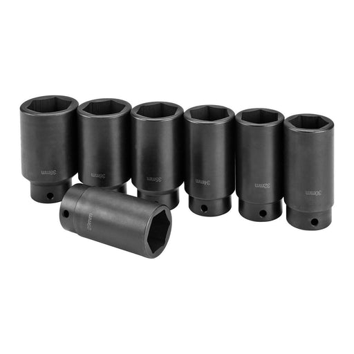 Pittsburgh Automotive 62842 1/2 in. Drive Front Wheel Drive Axle Lock-Nut Socket Set, 7-Piece - KVM Tools Inc.KVHF62842