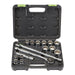 Pittsburgh Pro 63458 1/2 in. Drive Metric Socket Set, 16-Piece - KVM Tools Inc.KVHF63458