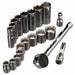 Pittsburgh 63463 3/8 in. Drive Metric Socket Set, 20-Piece - KVM Tools Inc.KVHF63463