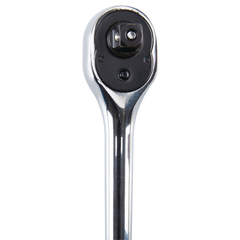 Quinn 64536 3/8 in. Drive SAE and Metric Chrome Socket and Ratchet Set, 21-Piece - KVM Tools Inc.KVHF64536