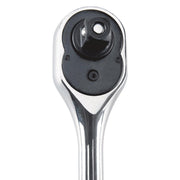 Quinn 64538 1/2 in. Drive SAE and Metric Chrome Socket and Ratchet Set, 21 Piece - KVM Tools Inc.KVHF64538