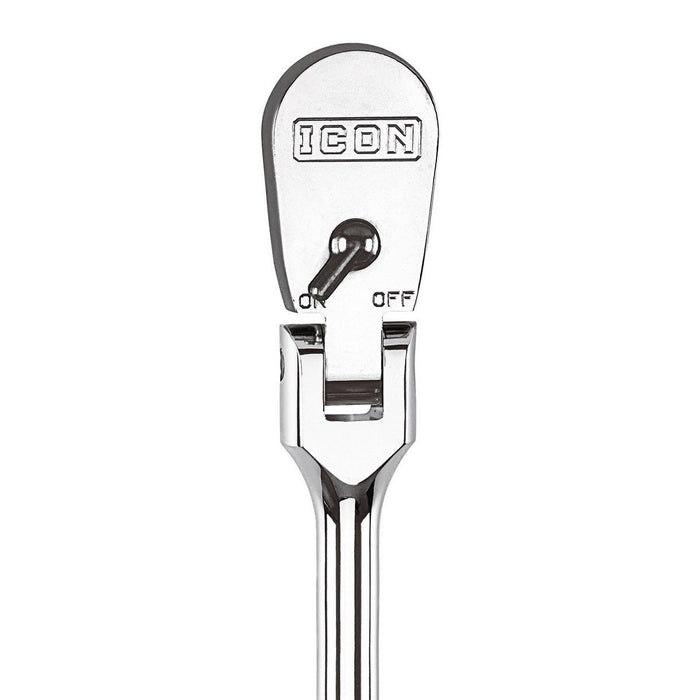 Icon 64704/R3F 1/2 in. Drive Professional Flex Head Ratchet - KVM Tools Inc.KVHF64704