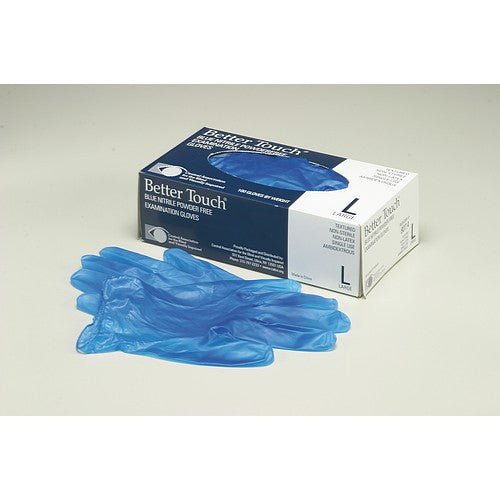 Ability One 6515-00-NIB-0238 Disposable Gloves: Medical-Grade, L (9), 4 mil, Powder-Free - KVM Tools Inc.KV6XE55