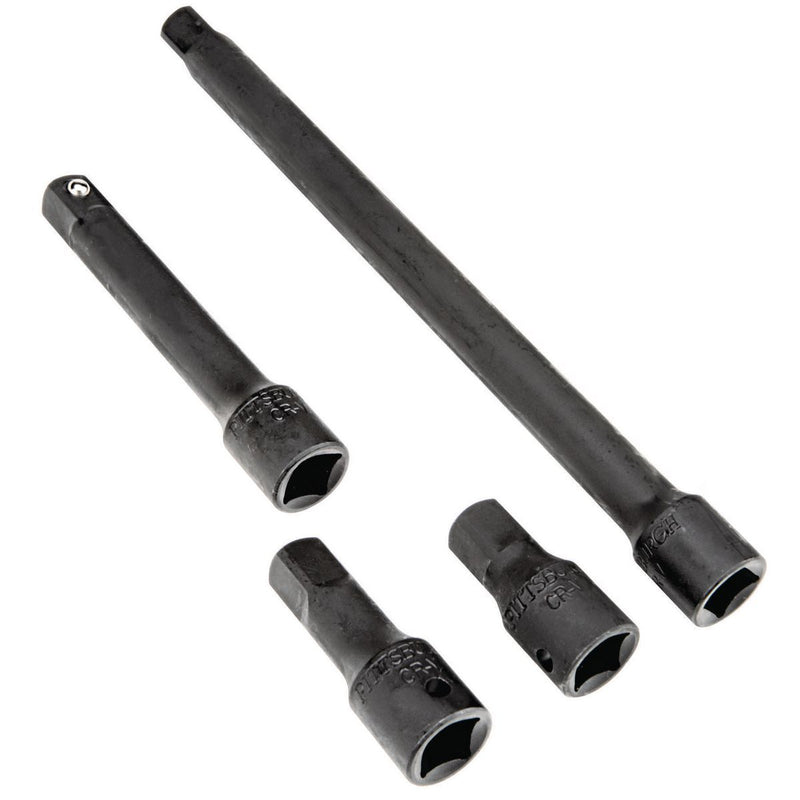 Pittsburgh 67972 1/2 in. Drive Impact Socket Extension Set, 4 Piece - KVM Tools Inc.KVHF67972
