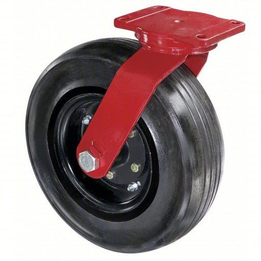 Hamilton S-7516-SPRT-4SL-FCB Plate Caster with Flat-Free Wheels 16 in Wheel Dia., 2900 lb, 18 1/2 in Mounting Ht - KVM Tools Inc.KV6AZP4