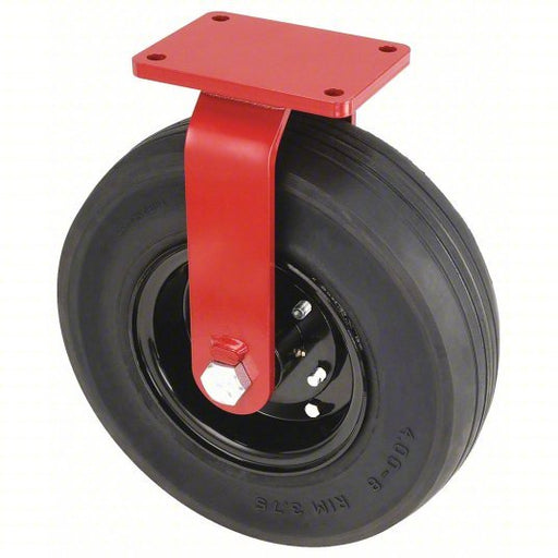 Hamilton R-7516-SPRT Plate Caster with Flat-Free Wheels 16 in Wheel Dia., 2900 lb, 18 1/2 in Mounting Ht, Rigid - KVM Tools Inc.KV6AZP5