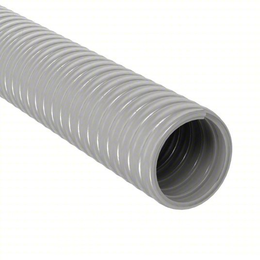 Hubbell G1050 Liquid-Tight Flex Plastic Conduit 1/2 in Trade Size, Gray, 100 ft Nominal Lg, G - KVM Tools Inc.KV6D075