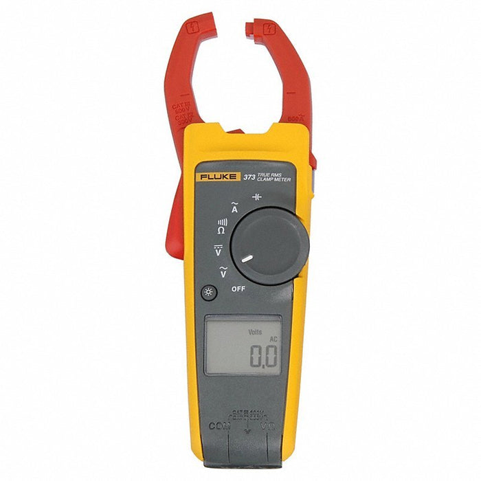FLUKE-373 Clamp Meter, Backlit LCD, 600 A, 1.3 in (33 mm) Jaw Capacity - KVM Tools Inc.KV6FXH7