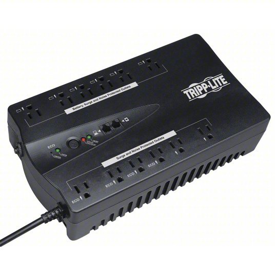 Tripp Lite ECO750UPSTAA UPS System, Standby, Desk Top/Tower, 750VA - KVM Tools Inc.KV6FXL8