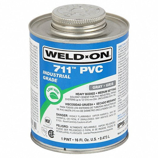 Weld-On 13975 PVC Gray Heavy Bodied Pint - KVM Tools Inc.KV6KWU2