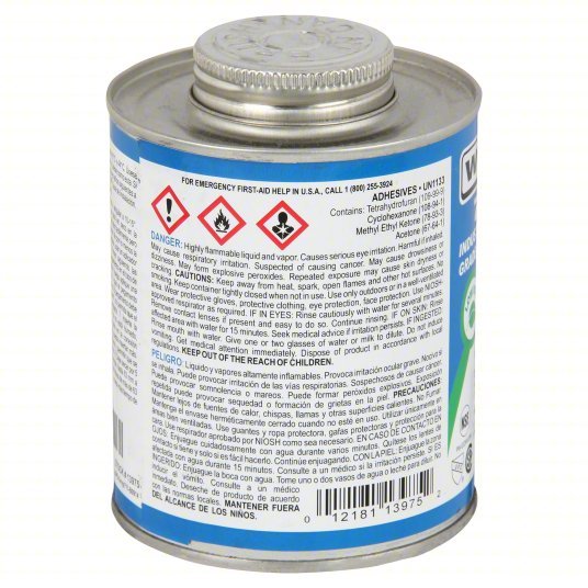 Weld-On 13975 PVC Gray Heavy Bodied Pint - KVM Tools Inc.KV6KWU2