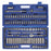 KVM Tools KV6XZ82 Socket Wrench Set, 3/8 in Drive Size, (25) 12-Point, (26) 6-Point, (6) 8-Point, 125-Piece - KVM Tools Inc.KV6XZ82
