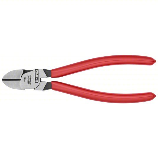 Knipex 70 01 160 Diagonal Cutting Plier Std, Straight, Narrow, 3/4 in Jaw Lg, 7/8 in Jaw Wd, 6 1/4 in Overall Lg - KVM Tools Inc.KV10T979