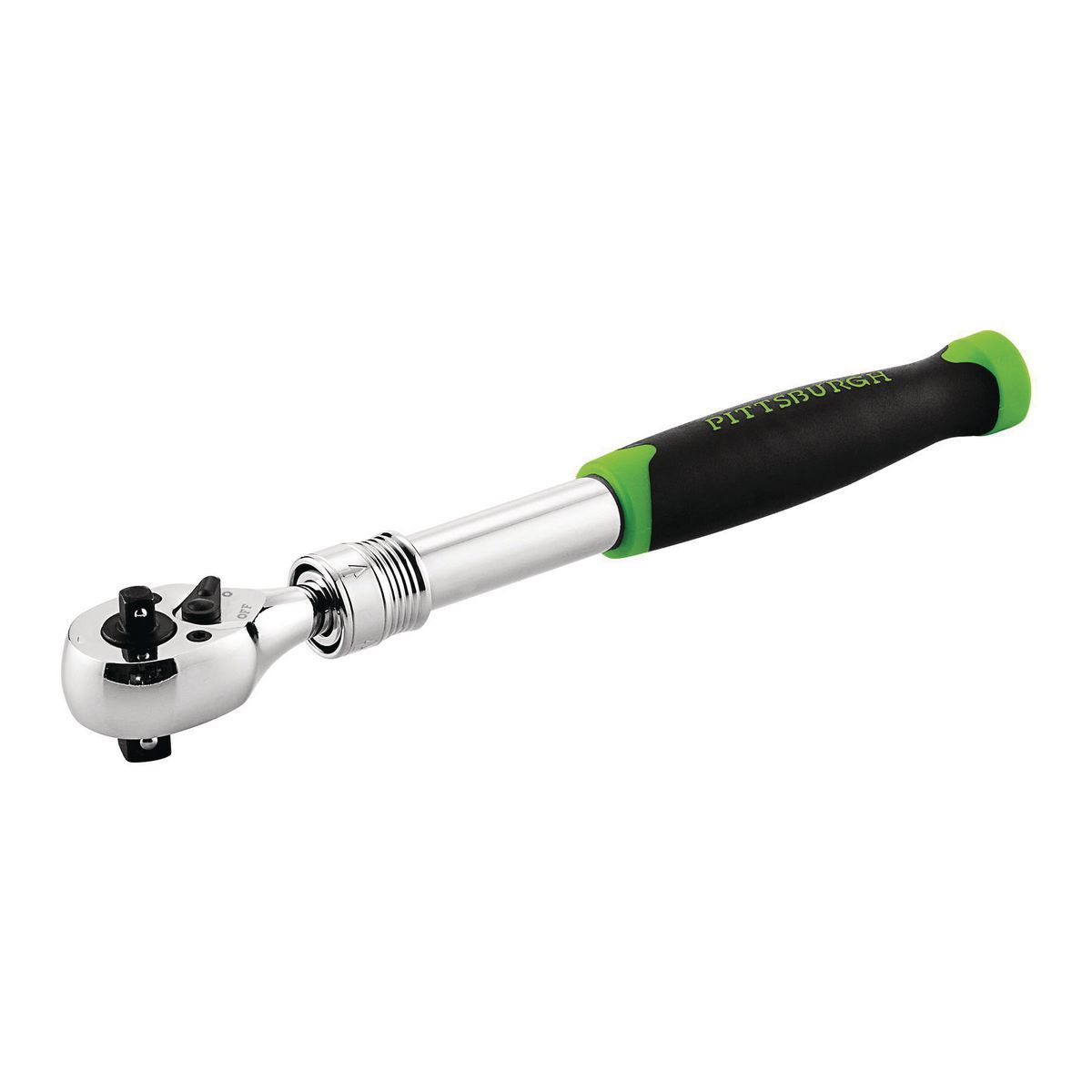 Endendable Rachet Pittsburgh 70149/62312 1/4 in. x 3/8 in. Dual-Drive Extendable Ratchet ...