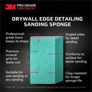 3M 30904FPSA Sanding Sponge, Fine, 4 1/2"L, 2 1/2"W PK12 - KVM Tools Inc.KV804CT0