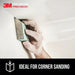 3M 30904FPSA Sanding Sponge, Fine, 4 1/2"L, 2 1/2"W PK12 - KVM Tools Inc.KV804CT0