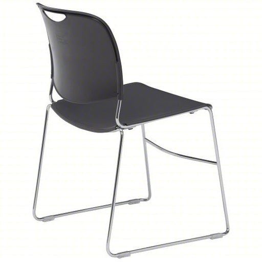 National 8502 Stacking Chair, Polypropylene Seat, No Arm, Gray, PK4 - KVM Tools Inc.KV9RND9