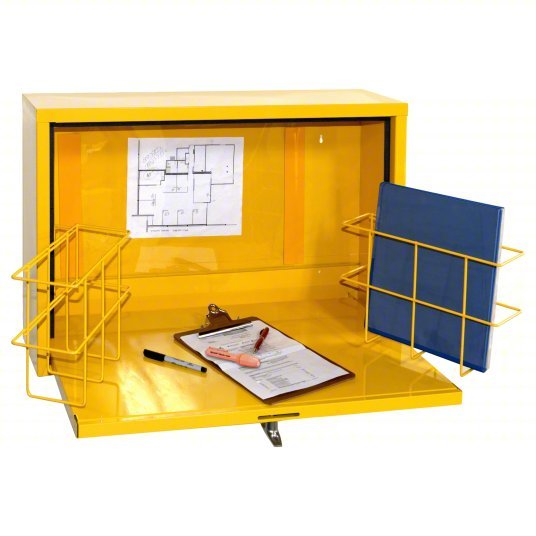 Right to Know Cabinet 847 20 in Overall Ht, 32 1/4 in Overall Wd, 10 in Overall Dp, Hazard Comm, Steel - KVM Tools Inc.KV9PWE0