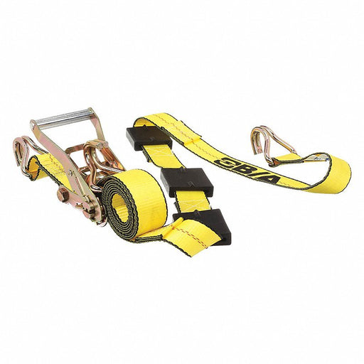 BA Products BA-R100 Tie Down Strap: 10 ft Cargo Tie Down Lg, 2 in Cargo Tie Down Wd, 3,300 lb Working Load Limit, J-Hook - KVM Tools Inc.9XAP5