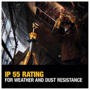Dewalt DCL079R1 Cordless Tripod Light 20V MAX, Battery Included, 3,000 lm Max., 3 Modes, 88 in Max. Ht - KVM Tools Inc.KV423K72