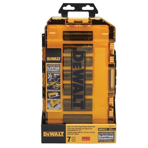 DeWalt DWMT74736 Deep Impact Standard & Universal Socket Set: 7 Pc - KVM Tools Inc.KV33703992