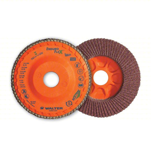 Walter 15R706 Flap Disc Type 27, 7 in x 7/8 in, Zirconia Alumina, 60 Grit PK10 - KVM Tools Inc.KV804CF4